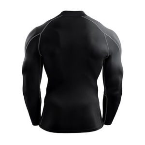 Camisetas de Compresión para Hombre con Logotipo Personalizable, Secado Rápido, Elásticas, Manga Larga, Ropa Deportiva para Entrenamiento, Protección Solar - Product Image 4