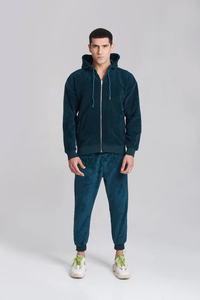 High Quality Vintage Streetwear Custom LOGO Stacked Tracksuit Unisex <b>Lightweight</b> 100% Cotton Breathable Hooded Drawstring <b>Jacket</b> - Product Image 5