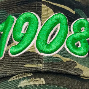 AKA 1908 Camo Hat Green Embroidered Letter Baseball <b>Cap</b> Adjustable Cotton Headwear Style Casual Fashion <b>Vintage</b> <b>Cap</b> for Men - Product Image 6