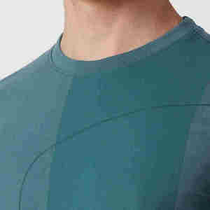 T-shirts décontractés à manches courtes respirants de dernière génération, 100% coton, couleur unie, vêtements d'été pour hommes - Product Image 5