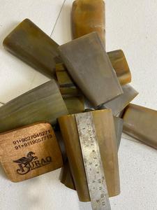 Manche de couteau 100% naturel en corne de buffle brute, pointe de corne, artisanat Buraq - Product Image 2