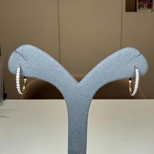 Pendientes de Aro Huggie con Diamantes Cultivados en Laboratorio de Oro de 14K, 1 Quilate en Total, Joyería Minimalista para Mujer, Regalo para Fiesta - Product Image 5