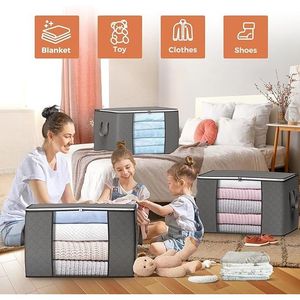 Paquete de 6 Bolsas de Almacenamiento para Armarios y Organizadores - Contenedores para Ropa con Organización Eficiente - Product Image 3