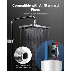 Kit de Válvula de Derivación para Bomba de Recirculación de Agua Caliente, 0.13 HP, 110-120V, Sistema de Recirculación Instantánea, Temporizador, Adaptador para Calentadores de Agua - Product Image 6