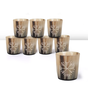Mug en corne de buffle écologique fait main avec poignée durable pour servir de la bière et pour les fêtes - Product Image 2