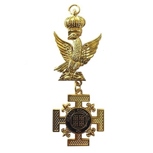 Croix Rouge de Constantine, <span class=keywords><strong>Grand</strong></span> Conseil, Bijou, Pendentif Aigle Plaqué Or, Régalia Cérémoniel - Product Image 1