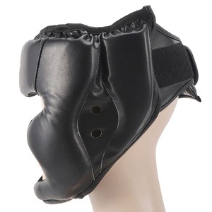 High Quality Custom Logo Full Face Leather <b>Head</b> Guard for Boxing and Safety <b>Training</b> Gear <b>Head</b> Guard - Product Image 4