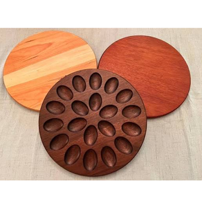 Bandeja de madera para huevos rellenos al por mayor, accesorios de cocina, bandeja de madera personalizada para huevos rellenos, plato de madera para huevos rellenos - Product Image 2