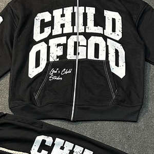 Conjunto de Chándal Personalizado con Pedrería, Sudadera con Capucha y Pantalones - Product Image 3