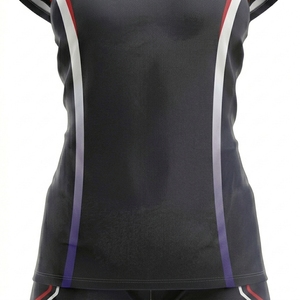 Custom Plus Size Unisex Sublimation Volleyball Uniforms with Front Printed Design 100% Polyester Best Quality Available - Product Image 6