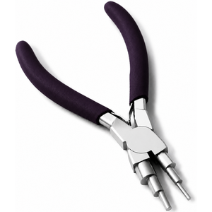 Pince à former des anneaux multiples avec poignée violette, outil de fabrication de bijoux en acier inoxydable pour la création de boucles, anneaux, pendentifs et artisanat DIY - Product Image 1