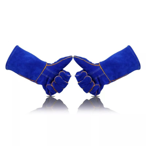 Wholesale Double Palm Cowhide Leather <b>Gloves</b> Industrial Labor Safety Welding Cycling Casual Sports Daily Outdoor <b>Touchscreen</b> - Product Image 4