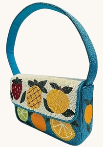 Hot Selling Glass Beads Shoulder Bag with Magnetic Closure Beadwork Summer <b>Beach</b> Office & Travel Bag Gifted for Girls Women Bag - Product Image 2