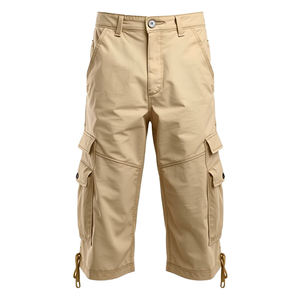 กางเกงชิโนคาร์โก้ทรงคลาสสิกสำหรับผู้ชาย ตัดเย็บด้วยผ้าทอลายตรง ระบายอากาศได้ดี เป็นมิตรกับสิ่งแวดล้อม สไตล์ลำลองสำหรับใส่เที่ยวช่วงวันหยุด - Product Image 2