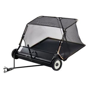 Raccoglitore di foglie e erba da 52 pollici per impieghi gravosi, regolabile, 26 Cu. Spazzatrice da Giardino Grande con Attacco per Rimorchio e Strumento di Raccolta - Product Image 1