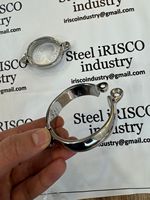 Menottes ovales en acier inoxydable avec cadenas, attaches de bondage, menottes érotiques, étanches, taille/couleur personnalisées, faites à la main, dispositifs de retenue confortables