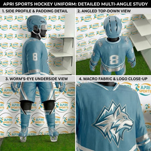Elegante Conjunto de Uniforme de Hockey sobre Hielo para Hombre, Ligero, Transpirable, Tejido Suave, Ajuste Cómodo para Entrenamientos y Partidos - Product Image 5