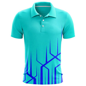 ชุดยูนิฟอร์มคริกเก็ตชาย เสื้อโปโลแขนสั้น กางเกงเอวยางยืด ลายพิมพ์เรขาคณิต ผ้าโพลีเอสเตอร์ซับเหงื่อ - Product Image 6