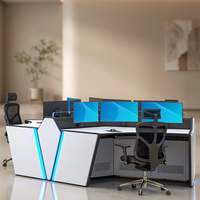 Console de salle de contrôle électrique, poste de travail, bureau d'opérateur industriel, console de salle de commande, mobilier sur mesure