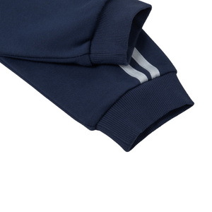 ชุดวอร์มกีฬาผู้ชายแบบมีฮู้ดพร้อมเชือกผูก สำหรับฤดูหนาว ชุดออกกำลังกาย ชุดวิ่งจ๊อกกิ้ง ผลิตตามแบบ OEM ผ้าโพลีเอสเตอร์ 100% - Product Image 4