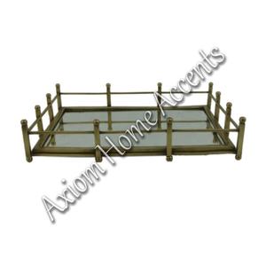 Axiom Home Accents Plateau de service en laiton moderne élégant Artisanat pour Noël Usage domestique et décoration de table - Product Image 5