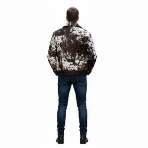 Veste en cuir de vachette avec fourrure véritable, style tendance, en cuir véritable de haute qualité, coupe ajustée, style personnalisé, qualité supérieure durable, unisexe - Product Image 2