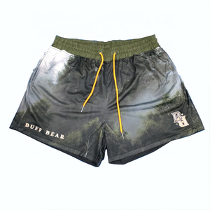 กางเกงขาสั้นวิ่งชายหาดผ้าตาข่ายสำหรับผู้ชาย ขายส่ง ออกแบบลายพิมพ์แบบซับลิเมชั่นเต็มตัว สำหรับออกกำลังกาย ฟิตเนส แห้งเร็ว ระบายอากาศได้ดี - Product Image 5