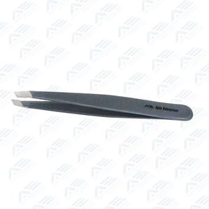 Pinces à épiler professionnelles en acier à pointe inclinée, pointue et plate, gamme complète, instruments de beauté, vente en gros - Product Image 6