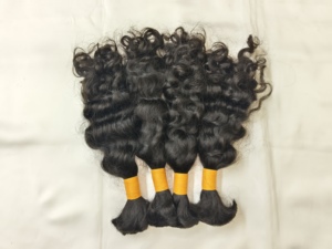Peluca de Cabello Humano Natural Liso de 20 Pulgadas, Cabello Indio Virgen, 100% Humano, Color Negro Natural, Cutícula Alineada, con Frente de Encaje HD - Product Image 4