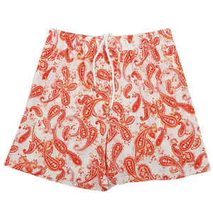 Shorts de sport décontractés pour hommes, taille mi-haute, 100 % polyester de haute qualité, séchage rapide, anti-plis, couleur unie, avec cordon de serrage, été - Product Image 6