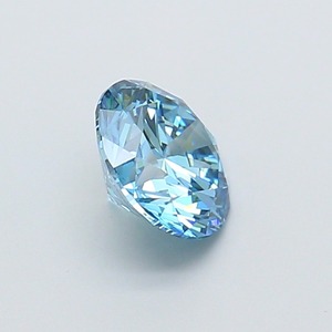 Diamant CVD créé en laboratoire, taille ronde, 1,37 carat, couleur bleu vif fantaisie, clarté VVS2, polissage excellent, pierre brute de qualité supérieure. - Product Image 4