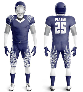 ชุดเสื้อและกางเกงฟุตบอลอเมริกันดีไซน์ใหม่แฟชั่นปี 2026 ลดราคาพิเศษ คุณภาพสูง รับผลิตตามแบบ OEM ระบายอากาศได้ดี สำหรับผู้ใหญ่ - Product Image 6