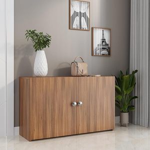 Zapatero de madera para el hogar, organizador de almacenamiento, armario para zapatos, soporte para calzado, 2 estantes, con capacidad para hasta 16 pares - Product Image 1