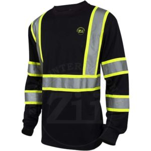 Chemise de sécurité ignifuge, classe 1 ANSI, LED clignotante, imperméable, respirante, légère, manches longues, logo personnalisable, réfléchissante - Product Image 5