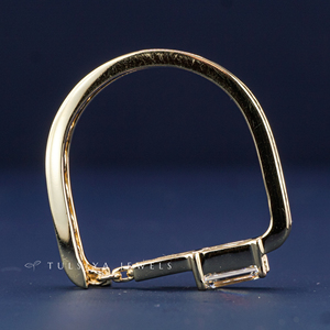 Bague de créateur en or 14 carats avec diamant de laboratoire pour homme, alliance minimaliste au look haut de gamme avec pierres pour fiançailles et soirées - Product Image 4