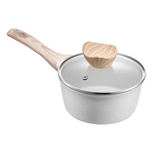 Cacerola Antiadherente de 1.5 Qt con Tapa de Vidrio Templado, Olla de Cocina de Metal Multiusos con Mango Desmontable, Práctica para Untar - Product Image 3