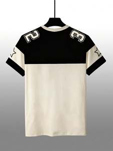 Maillot de football américain vintage personnalisé tendance en mélange de coton à manches courtes avec numéro imprimé, respirant, style streetwear, fourniture OEM - Product Image 3