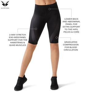 Shorts de sport respirants noirs pour femmes, style le plus récent, pour entraînement, cyclisme et course à pied, shorts de compression pour femmes - Product Image 6
