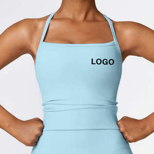 Women's Sexy Sport Vest Sexy Yoga Bra <b>Tops</b> for Women Custom Logo Padded Yoga Bra <b>Tops</b> Tank Sports <b>Top</b> gym singlet for ladies - Product Image 4