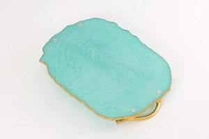 Plateau en résine époxy fait main, plateau de service décoratif pour table basse, cuisine, décoration de la maison, design marbre de luxe, article cadeau - Product Image 5