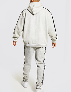 Survêtement en coton de qualité supérieure, gris, coupe oversize, tendance, personnalisable, épais, vierge, pour le jogging - Product Image 6