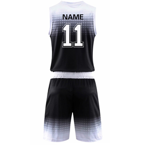 Uniformes de basket-ball d'été respirants imprimés par sublimation personnalisés pour hommes et femmes, maillots et shorts de basket-ball personnalisés pour équipes - Product Image 3