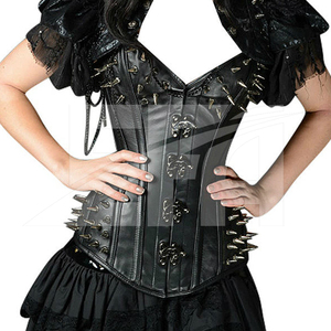 ชุดกระชับสัดส่วนรัดเอวสำหรับผู้หญิงอกใหญ่  คอร์เซ็ตรัดรูปทรง  ขายส่งคอร์เซ็ต 2026 คอร์เซ็ตรัดใต้หน้าอกแบบหนัง - Product Image 4