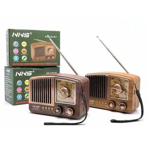 วิทยุพกพา NNS NS-3381BT AM FM SW พร้อมช่องเสียบ USB TF เล่นเพลงได้ ดีไซน์ไม้ - Product Image 1