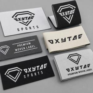 Étiquettes tissées rectangulaires Oxytag pour vêtements, lavables, découpées au laser, design cousu, qualité supérieure, marque sportive, prix abordable 2026 - Product Image 6