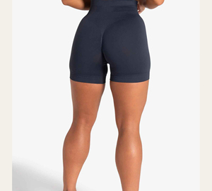 Shorts Deportivos de Cintura Alta para Mujer, Talla Grande, con Bolsillo con Cierre, Leggings de Yoga, Cintura Elástica, Lisos, 2026 - Product Image 3