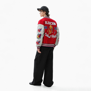 Multicolor <b>Slate</b> Varsity – Slim-Line Modern Silhouette with Textured Knit Sleeves, Seamless Pockets - Product Image 5