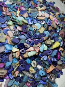 Wholesale Natural Druzys Agate Slice Raw Agate Sliced Druzy Stone Pendant Necklaces for Women Healing Jewelry Making - Product Image 4