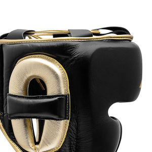 Casque de boxe en cuir véritable, MMA, Kickboxing, Muay Thai, protège-tête à menton ouvert, casque de combat pour arts martiaux - Product Image 3