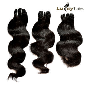 100% cheveux humains vierges bruts os droit cuticule alignée gros faisceaux de cheveux vietnamiens, cheveux ondulés vierges de haute qualité - Product Image 1